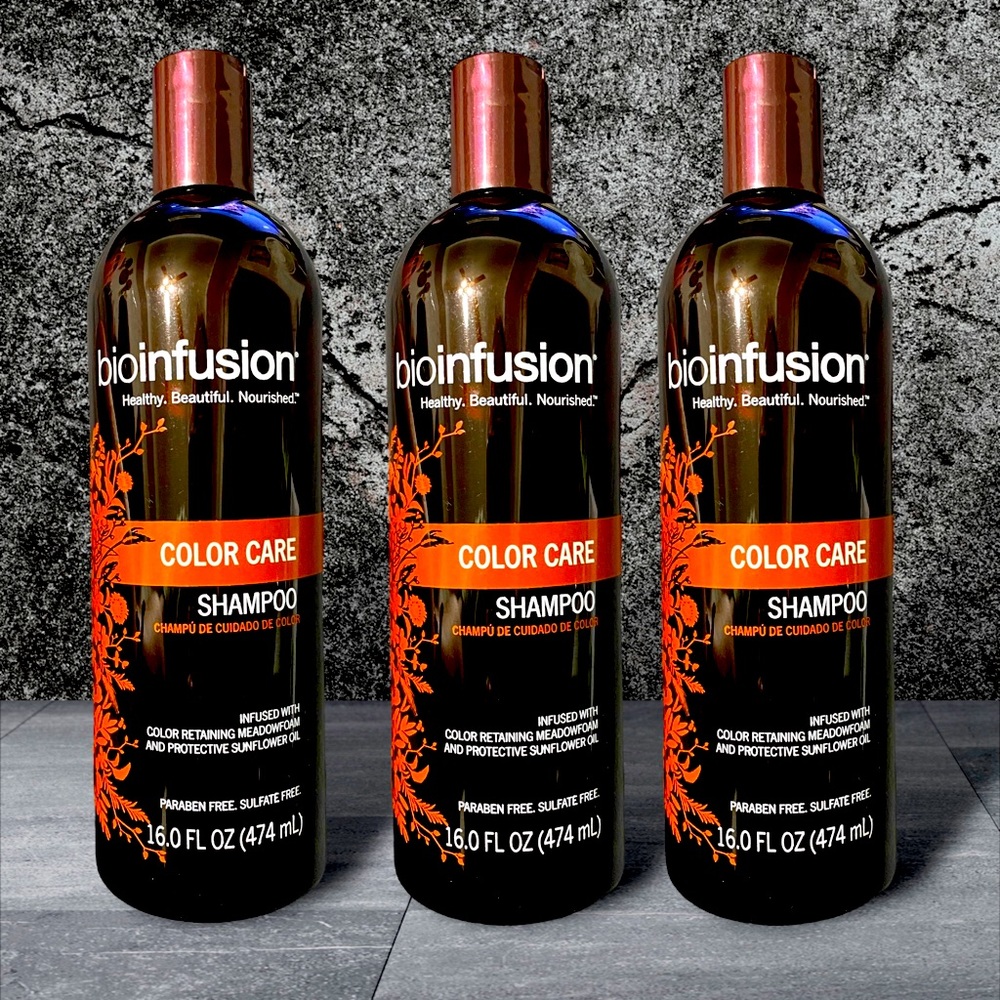3 new bottles of  BioInfusion Daily Color Care Shampoo 16 fl oz per bottle
